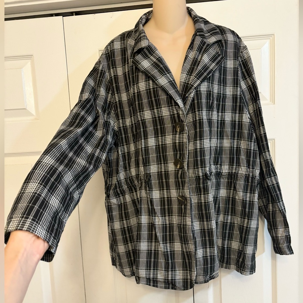 Womens plaid flannel jacket size 2xl